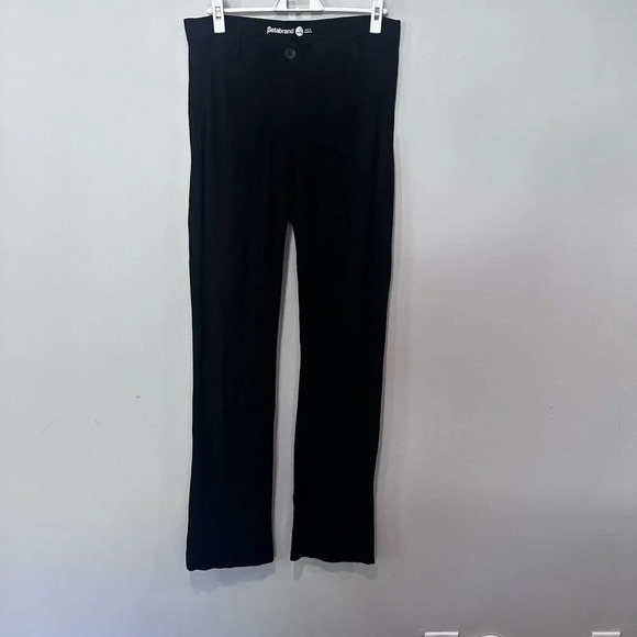 Betabrand Classic Dress Straight Yoga Pants Black Stretch Womens Large Petite - Picture 2 of 10
